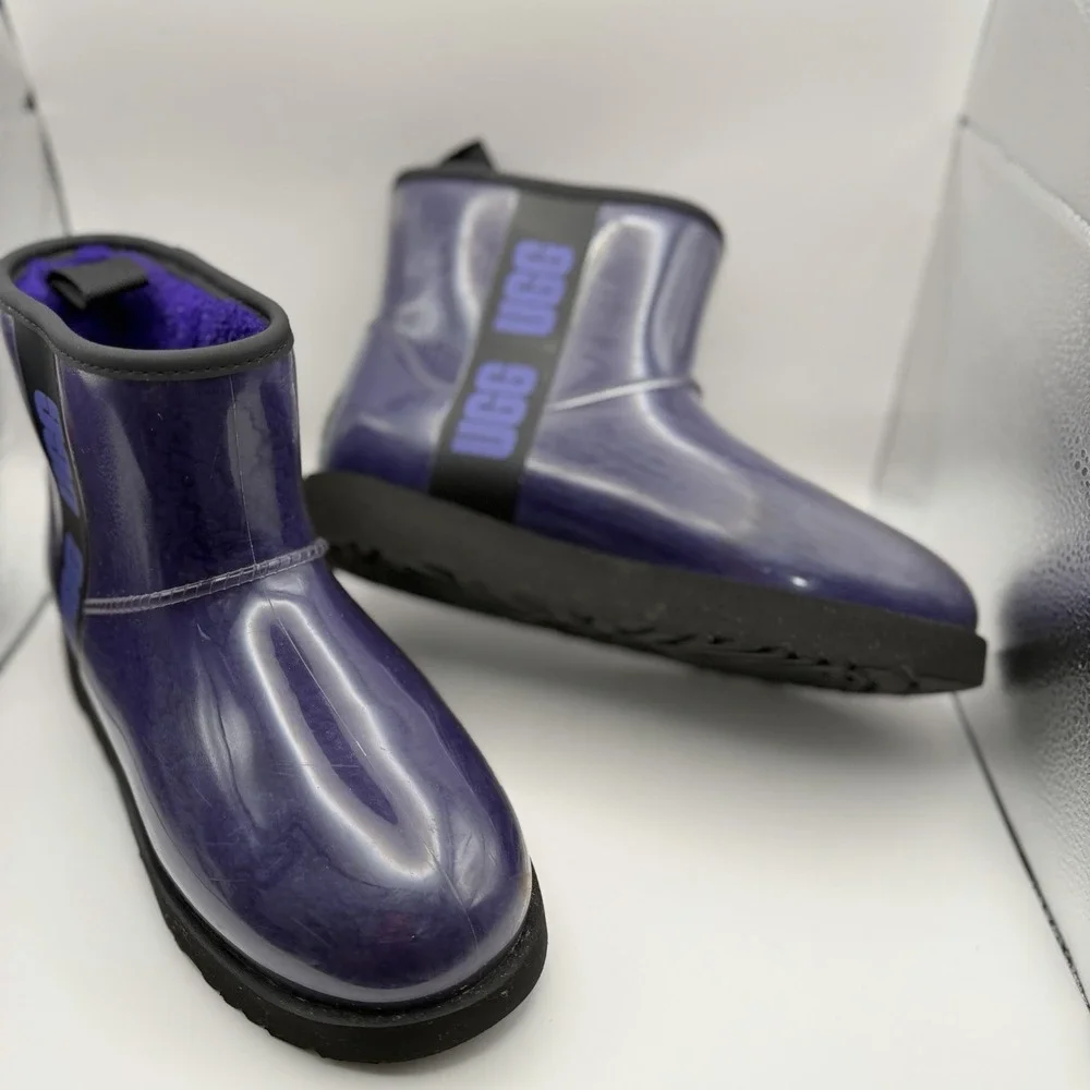 UGG Classic Clear Mini Boots Women 7 Violet Night Purple Waterproof 1113190